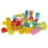 Maxbell 46PCS Wooden Geometry Cognitive Blocks Stacking Game Kids Toy - Person