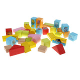 Maxbell 46PCS Wooden Geometry Cognitive Blocks Stacking Game Kids Toy -Marine Animal
