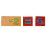 Maxbell 46PCS Wooden Geometry Cognitive Blocks Stacking Game Kids Toy - Numbers