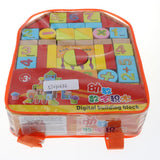 Maxbell 46PCS Wooden Geometry Cognitive Blocks Stacking Game Kids Toy - Numbers