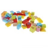 Maxbell 46PCS Wooden Geometry Cognitive Blocks Stacking Game Kids Toy - Numbers