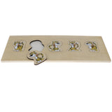 Maxbell Wood Montessori Sensory Direction Learn Jigsaw Puzzle Board Educational Toy