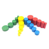 Maxbell Wooden Montessori Knobless Cylinders Set Kids Kids Early Developmental Toy