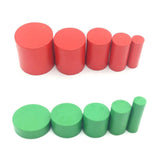 Maxbell Wooden Montessori Knobless Cylinders Set Kids Kids Early Developmental Toy