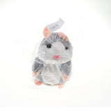 Max 18cm Electric Plush Talking Hamster Kids Interactive Toy Gift  Gray