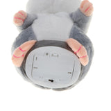 Max 18cm Electric Plush Talking Hamster Kids Interactive Toy Gift  Gray