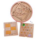 Max 5 in 1 Wooden Chess Board Game Chinese Checkers Educational Kid Toy Gift