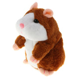 Max 18cm Electric Plush Talking Hamster Kids Interactive Toy Gift  Brown