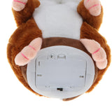 Max 18cm Electric Plush Talking Hamster Kids Interactive Toy Gift  Brown