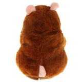 Max 18cm Electric Plush Talking Hamster Kids Interactive Toy Gift  Brown