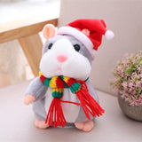 Max 18cm Electric Plush Talking Hamster Kids Interactive Toy Gift  Gray 3