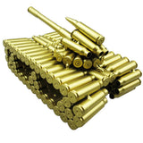 Maxbell Creative Gold Shell Casing Army Tank Model - Decorative Artillery Artwork Metal Craft Model - Home Decorations Gift #B