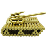Maxbell Creative Gold Shell Casing Army Tank Model - Decorative Artillery Artwork Metal Craft Model - Home Decorations Gift #B