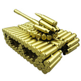 Maxbell Creative Gold Shell Casing Army Tank Model - Decorative Artillery Artwork Metal Craft Model - Home Decorations Gift #B