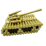 Maxbell Creative Gold Shell Casing Army Tank Model - Decorative Artillery Artwork Metal Craft Model - Home Decorations Gift #B
