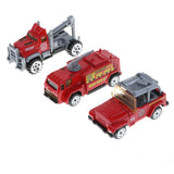 Maxbell 7pcs Container Alloy Car Set Kids Toy Car Christmas Gift Fire Truck