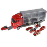 Maxbell 7pcs Container Alloy Car Set Kids Toy Car Christmas Gift Fire Truck