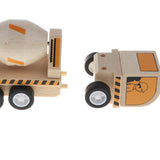 Maxbell Simulation Wooden Assembly Engineering Car Vehicle Kids Toy Mixing Vehicle