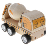 Maxbell Simulation Wooden Assembly Engineering Car Vehicle Kids Toy Mixing Vehicle