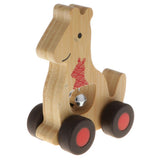 Maxbell Wood Baby Handbell Rattle Educational Grasping Montessori Toy Gifts Kangaroo