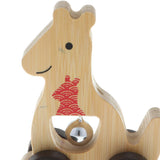 Maxbell Wood Baby Handbell Rattle Educational Grasping Montessori Toy Gifts Kangaroo
