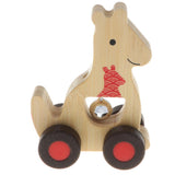 Maxbell Wood Baby Handbell Rattle Educational Grasping Montessori Toy Gifts Kangaroo