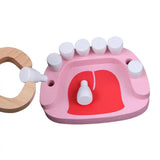 Maxbell 6 Pcs/Set Dentist Set Play Wooden Dental Tools Simulation Medicine Kits Toy