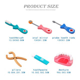 Maxbell 6 Pcs/Set Dentist Set Play Wooden Dental Tools Simulation Medicine Kits Toy