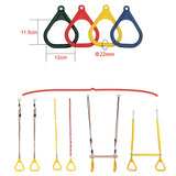 Maxbell Kids Outdoor Swing Ring Playground Swing Accessories Replacement Yellow