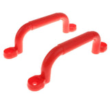 Maxbell Pair of Safety Nonslip Handle Mounting Screws Swing Activity Games Red