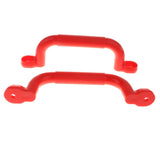 Maxbell Pair of Safety Nonslip Handle Mounting Screws Swing Activity Games Red