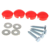 Maxbell Pair of Safety Nonslip Handle Mounting Screws Swing Activity Games Red