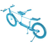 Maxbell Hand Made Metal Craft Bicycle Model Toy Office Desk Home Decor Blue