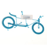 Maxbell Hand Made Metal Craft Bicycle Model Toy Office Desk Home Decor Blue