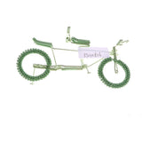 Maxbell Hand Made Metal Craft Bicycle Model Toy Office Desk Home Decor Green