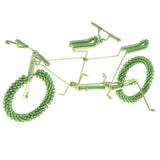 Maxbell Hand Made Metal Craft Bicycle Model Toy Office Desk Home Decor Green