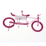 Maxbell Hand Made Metal Craft Bicycle Model Toy Office Desk Home Decor Pink