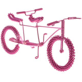 Maxbell Hand Made Metal Craft Bicycle Model Toy Office Desk Home Decor Pink