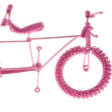 Maxbell Hand Made Metal Craft Bicycle Model Toy Office Desk Home Decor Pink