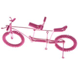 Maxbell Hand Made Metal Craft Bicycle Model Toy Office Desk Home Decor Pink