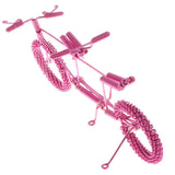 Maxbell Hand Made Metal Craft Bicycle Model Toy Office Desk Home Decor Pink
