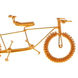 Maxbell Hand Made Metal Craft Bicycle Model Toy Office Desk Home Decor Golden