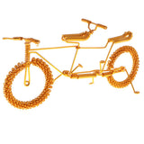 Maxbell Hand Made Metal Craft Bicycle Model Toy Office Desk Home Decor Golden
