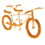 Maxbell Hand Made Metal Craft Bicycle Model Toy Office Desk Home Decor Golden