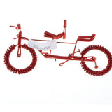 Maxbell Hand Made Metal Craft Bicycle Model Toy Office Desk Home Decor Red