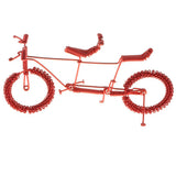 Maxbell Hand Made Metal Craft Bicycle Model Toy Office Desk Home Decor Red