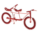 Maxbell Hand Made Metal Craft Bicycle Model Toy Office Desk Home Decor Red