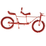 Maxbell Hand Made Metal Craft Bicycle Model Toy Office Desk Home Decor Red