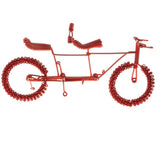 Maxbell Hand Made Metal Craft Bicycle Model Toy Office Desk Home Decor Red