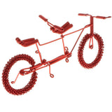 Maxbell Hand Made Metal Craft Bicycle Model Toy Office Desk Home Decor Red